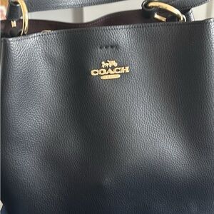 Coach Black Leather Women's Bag